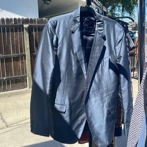 42r metallic colt blue Gucci jacket never worn before